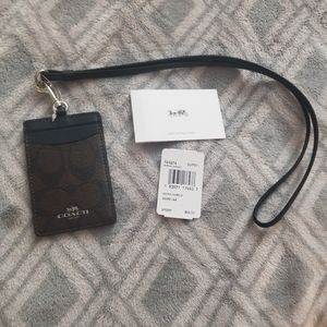 Coach ID lanyard NWT